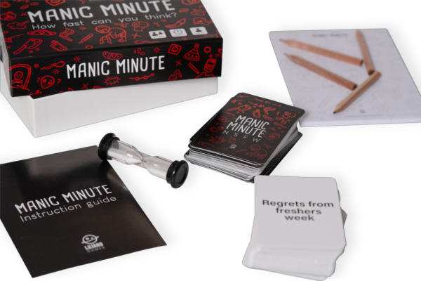 Manic Minute NSFW Edition inside the box